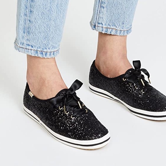 black glitter keds